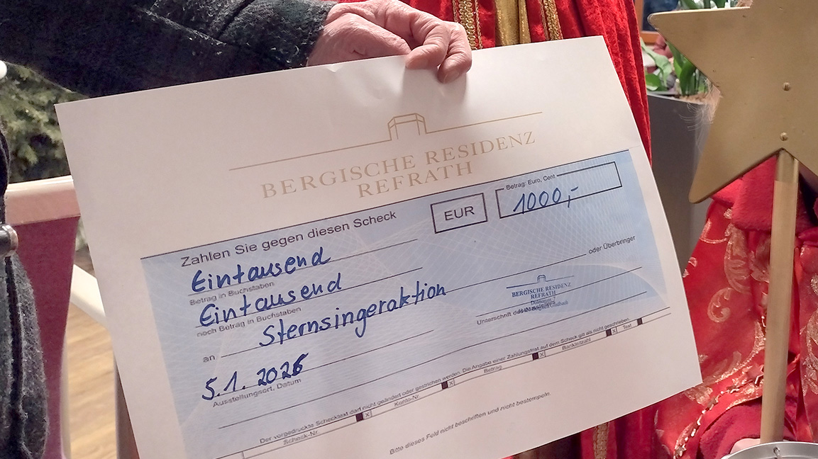 Segensreicher Besuch der Sternsinger.