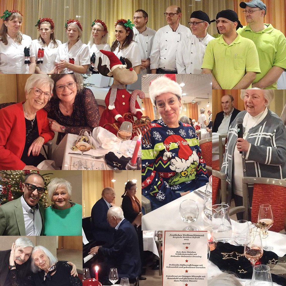 Festliches Weihnachtsdinner in der Residenz.