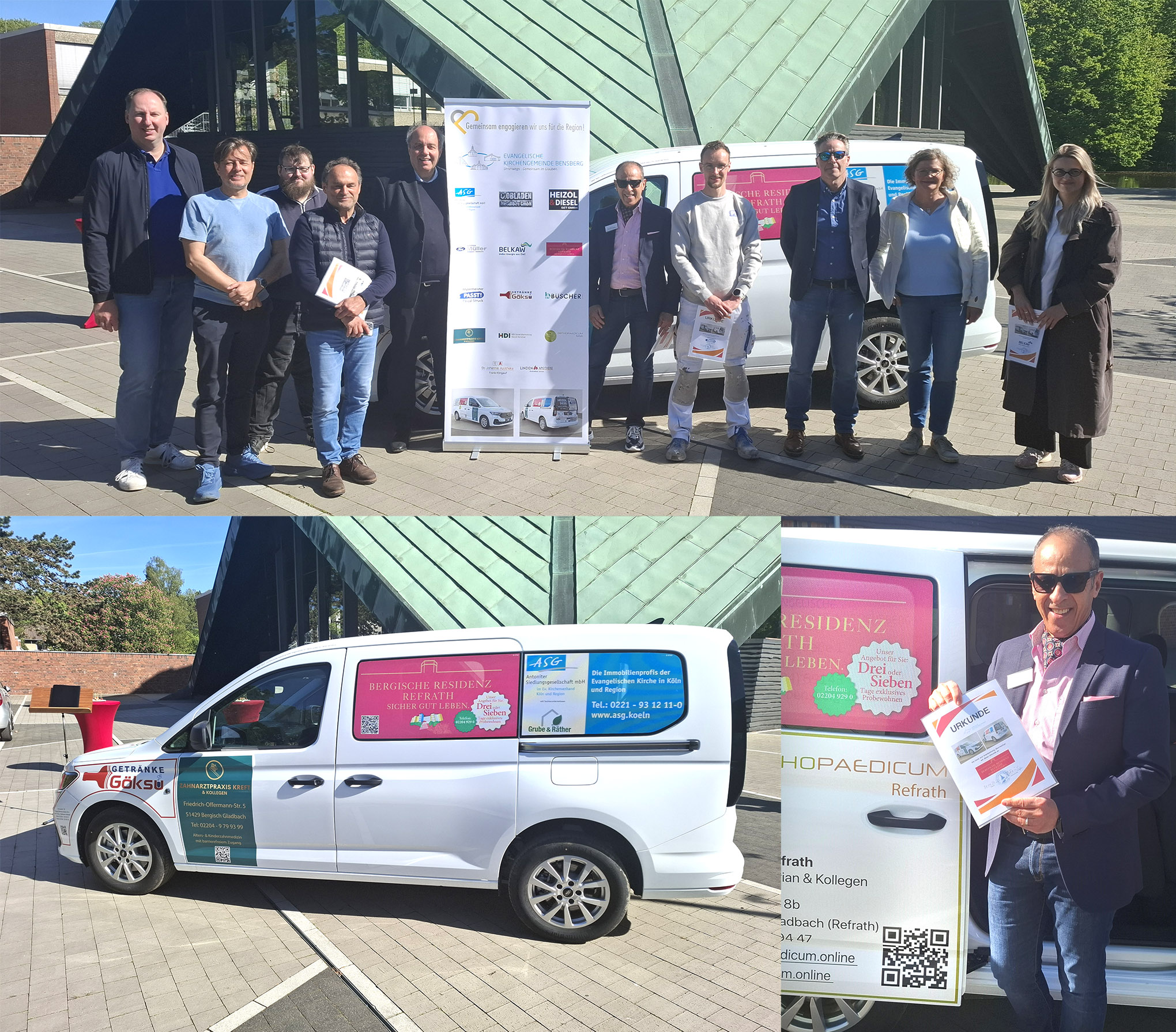 Der „Mehr-Mobilität-Wagen“ – Bergische Residenz Refrath unterstützt evangelisches Sozialmobil.